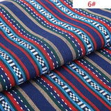 Ethnic style cotton linen fabric textile patchwork sofa cover pillow hotel bar tablecloth curtain decorative crafts materials