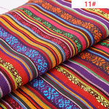 Ethnic style cotton linen fabric textile patchwork sofa cover pillow hotel bar tablecloth curtain decorative crafts materials