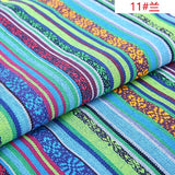 Ethnic style cotton linen fabric textile patchwork sofa cover pillow hotel bar tablecloth curtain decorative crafts materials