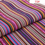 Ethnic style cotton linen fabric textile patchwork sofa cover pillow hotel bar tablecloth curtain decorative crafts materials