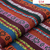 Ethnic style cotton linen fabric textile patchwork sofa cover pillow hotel bar tablecloth curtain decorative crafts materials