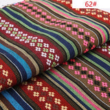 Ethnic style cotton linen fabric textile patchwork sofa cover pillow hotel bar tablecloth curtain decorative crafts materials