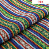 Ethnic style cotton linen fabric textile patchwork sofa cover pillow hotel bar tablecloth curtain decorative crafts materials