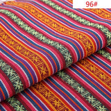 Ethnic style cotton linen fabric textile patchwork sofa cover pillow hotel bar tablecloth curtain decorative crafts materials