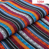 Ethnic style cotton linen fabric textile patchwork sofa cover pillow hotel bar tablecloth curtain decorative crafts materials