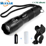 ZK30 Dropship Q250 TL360 T6 8000LM LED Bike Bicycle Flashlight Light Q5 3000LM Zoomable Focus Torch Lamp Light Tactical Lantern