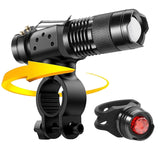 ZK30 Dropship Q250 TL360 T6 8000LM LED Bike Bicycle Flashlight Light Q5 3000LM Zoomable Focus Torch Lamp Light Tactical Lantern