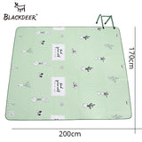 BLACKDEER Camping Mat For Family Nation Style Printed Thicken Waterproof Picnic Beach Mat Child Play Spring Machine Washable