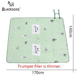 BLACKDEER Camping Mat For Family Nation Style Printed Thicken Waterproof Picnic Beach Mat Child Play Spring Machine Washable