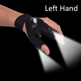 Fingerless Glove LED Flashlight Torch Outdoor Tool Fishing Camping Hiking Survival Rescue Multi Light Tool Left/Right Hand