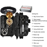 Outdoor Survival Kit Set,Camping Hiking Tactical Gear Emergency SOS First Aid Supplies Outdoor Travel Camping Survival Edc Kit